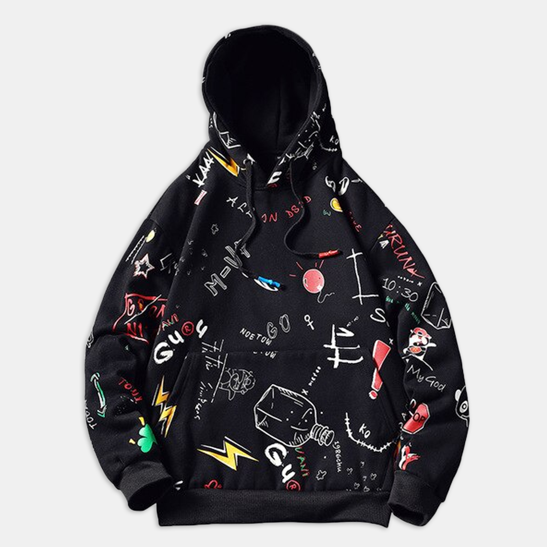 Graffiti best sale hoodie mens