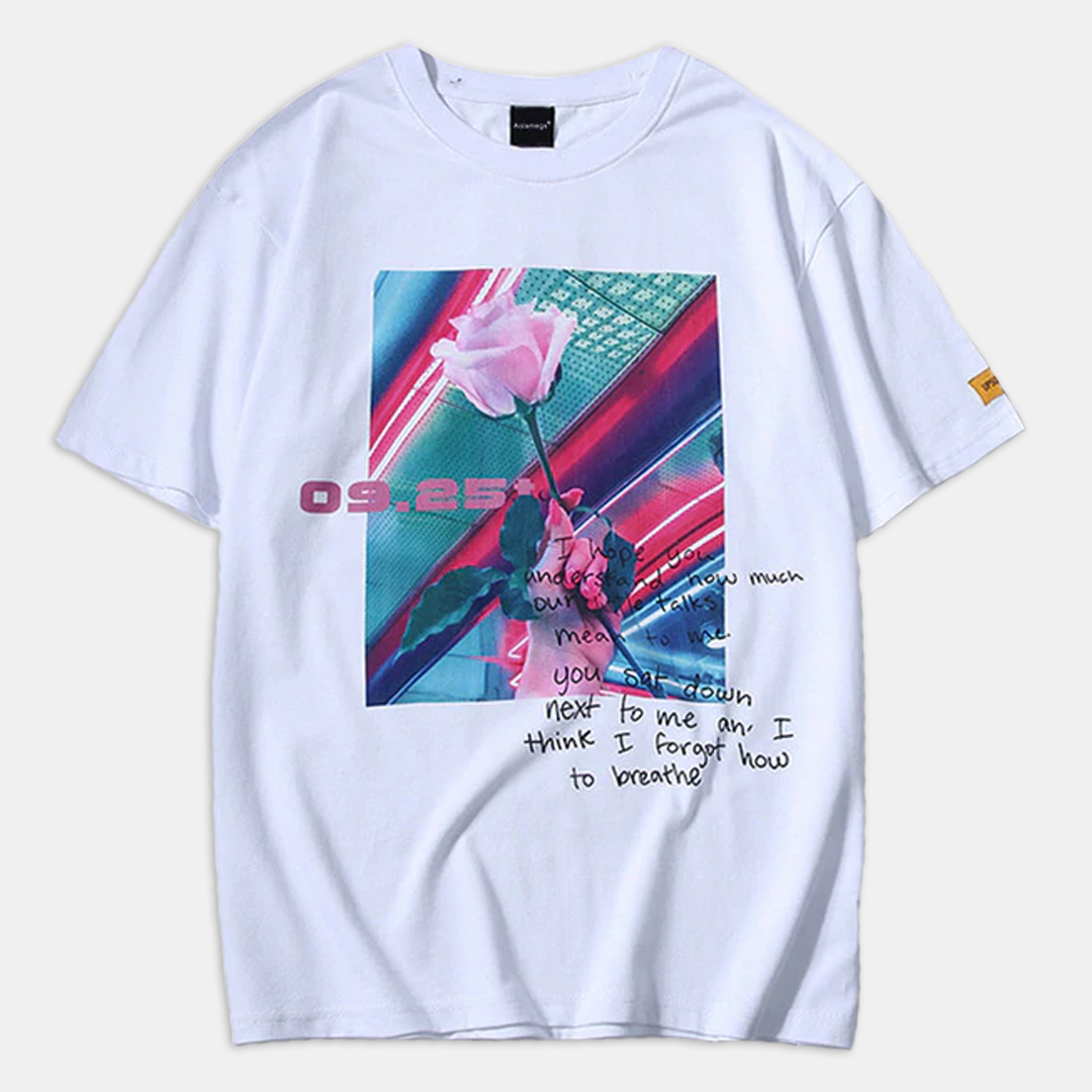 Neon Rose Men's T-Shirt