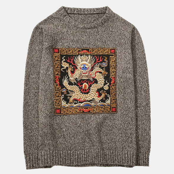 Year Of The Dragon O-Neck Sweater