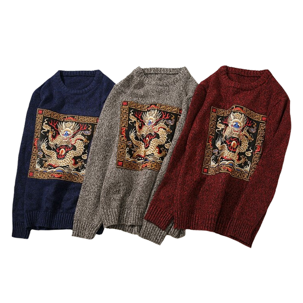 Year Of The Dragon O-Neck Sweater