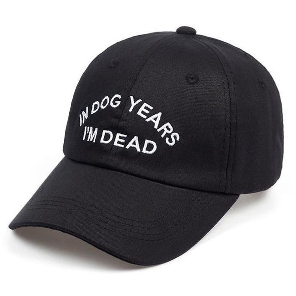 Hats- In Dog Years I'm Dead Hat - FASHIONOPOLITAN