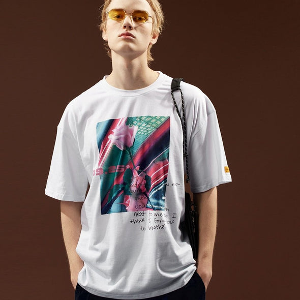 Urban Clothes Men's T-Shirts- Neon Rose Tee - FASHIONOPOLITAN