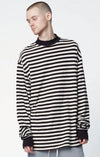 Urban Clothes Men's Long Sleeve Shirts- Oversized Stripe Long Sleeve - FASHIONOPOLITAN