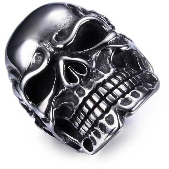 Men's Rings- Skull Stainless Steel Ring - FASHIONOPOLITAN