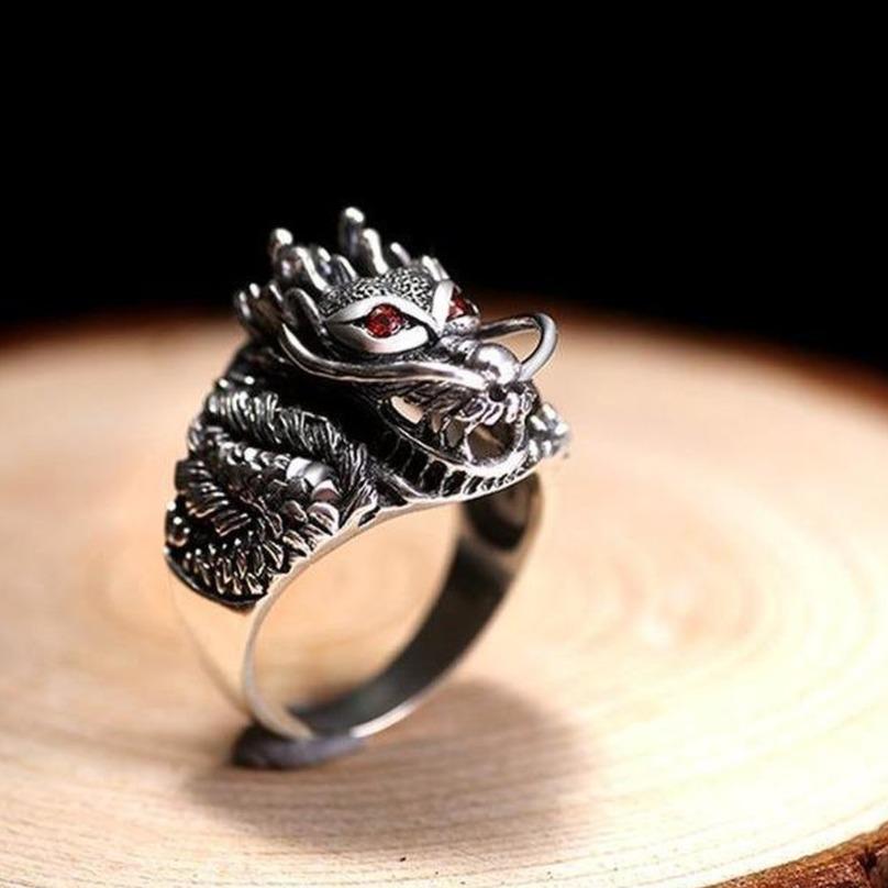 Silver Dragon Ring | Handmade from AHW Studio